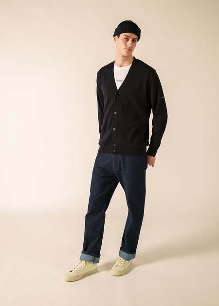 Batoner Seaisland Cotton V Neck Cardigan - Beige | Garmentory
