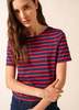 Saint James Levant Modern Breton Shirt - Navy/Red - Thumbnail 1