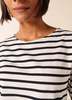 Saint James Levant Modern Breton Shirt - White/Black - Thumbnail 5