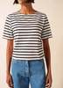 Saint James Levant Modern Breton Shirt - White/Black - Thumbnail 6