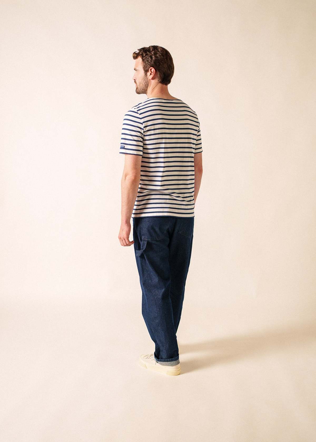 Saint James Levant Modern Breton Shirt - White/Navy - Image 4 of 10