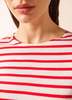 Saint James Levant Modern Breton Shirt - White/Red - Thumbnail 6