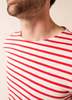 Saint James Levant Modern Breton Shirt - White/Red - Thumbnail 9