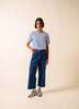 Saint James Levant Modern Breton Shirt - White/Royal Blue - Thumbnail 7
