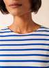 Saint James Levant Modern Breton Shirt - White/Royal Blue - Thumbnail 8