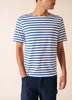 Saint James Levant Modern Breton Shirt - White/Royal Blue - Thumbnail 11