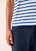 Saint James Levant Modern Breton Shirt - White/Royal Blue - Thumbnail 13