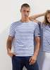 Saint James Levant Modern Breton Shirt - White/Royal Blue - Thumbnail 14