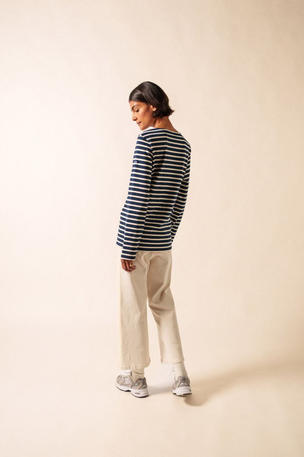 Saint James Meridien Moderne Breton Shirt - Navy/Ecru