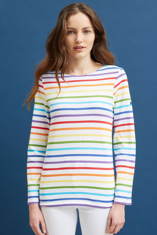 Saint James Minquiers Pride Breton Shirt - Multico