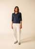 Saint James Oleron Polo Shirt - Navy - Thumbnail 4