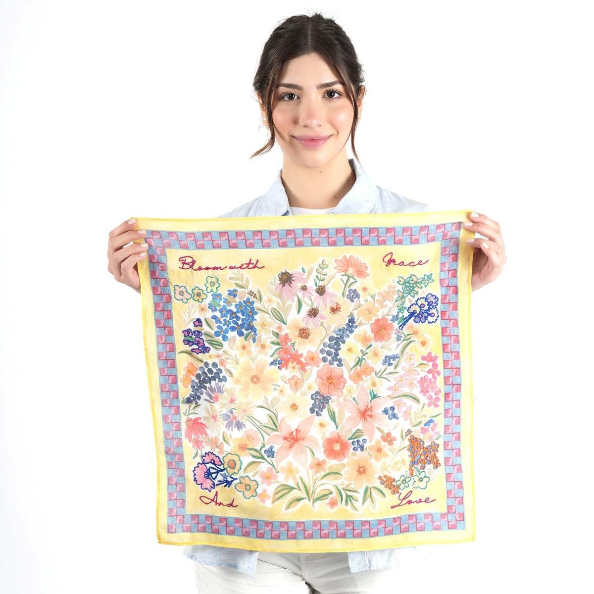 Vismaya Bloom With Grace And Love Bandana - Yellow - Image 2 of 12