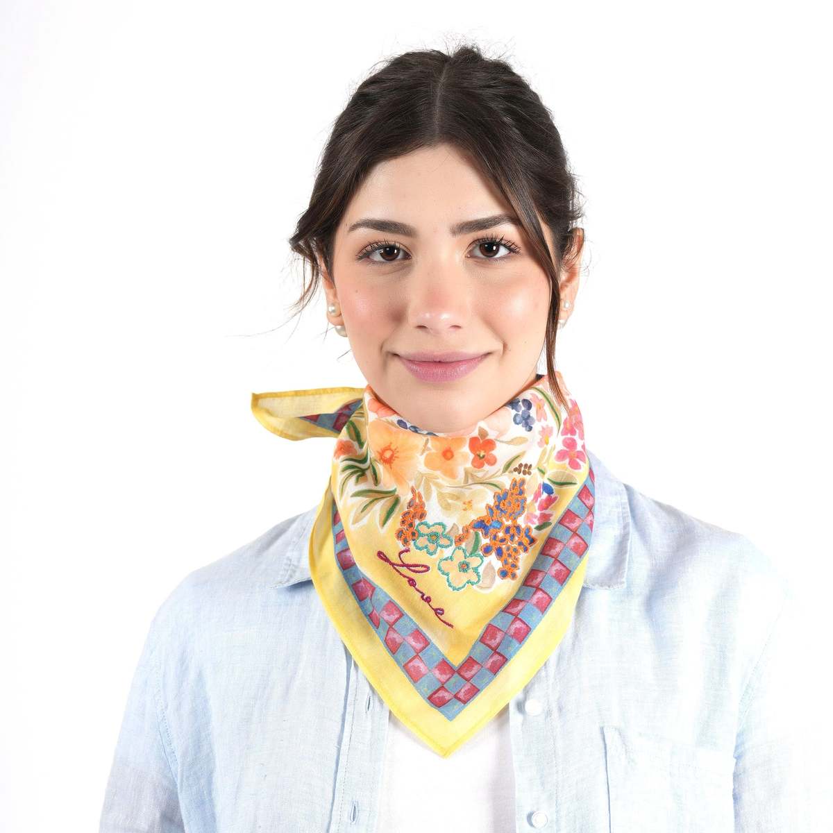 Vismaya Bloom With Grace And Love Bandana - Yellow - Image 4 of 12