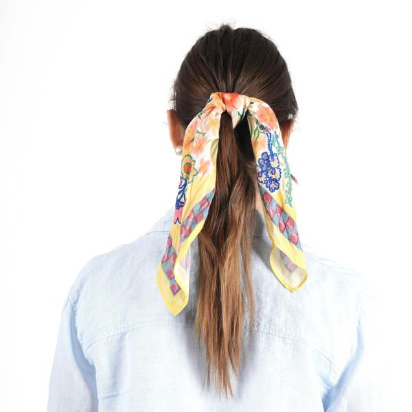 Vismaya Bloom With Grace And Love Bandana - Yellow