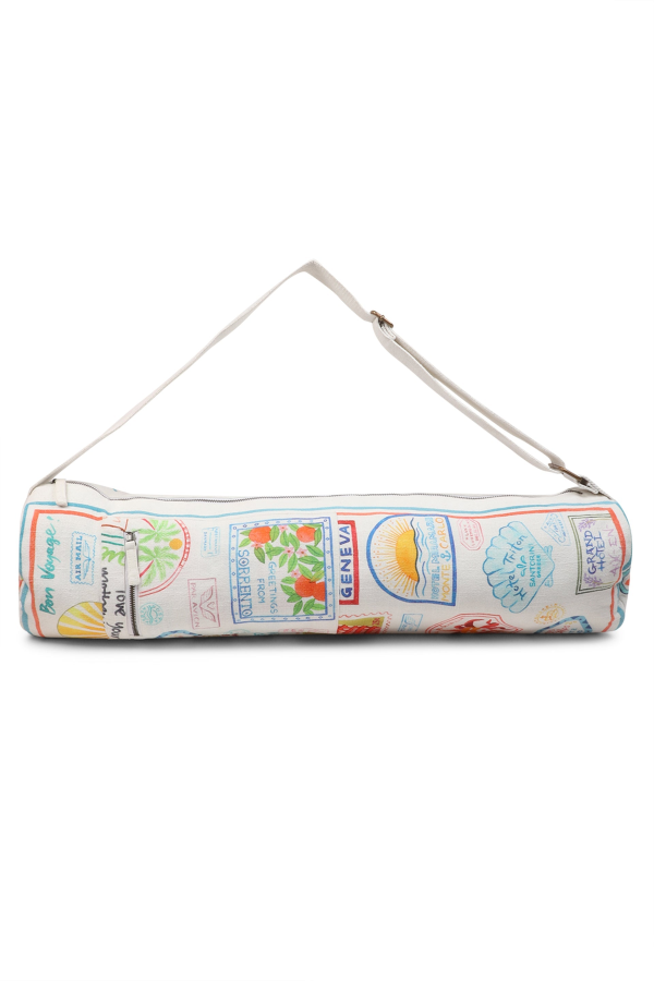 Vismaya Bon Voyage Yoga Mat Bag - White Dove