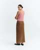 Thinking MU Cupro Skirt - Brown - Thumbnail 3