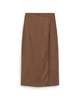 Thinking MU Cupro Skirt - Brown - Thumbnail 6