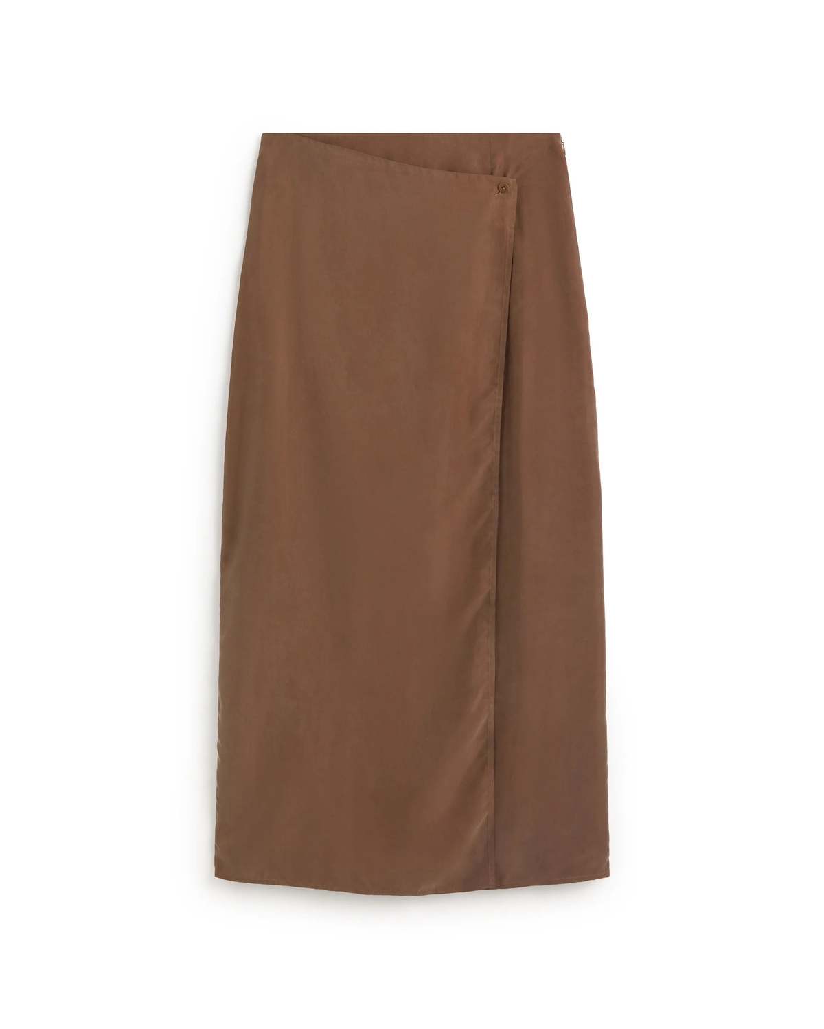 Thinking MU Cupro Skirt - Brown - Image 6 of 6