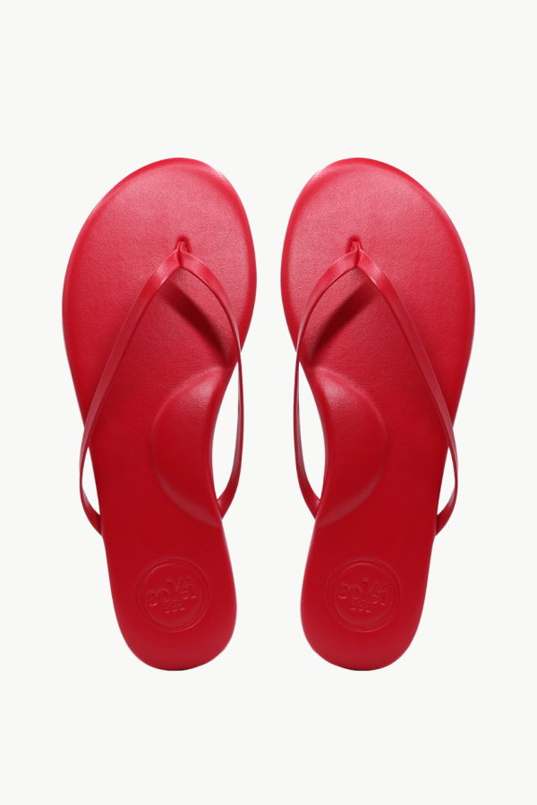 Solei Sea Indie Classic Thin Strap Sandal - Cherry