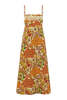 ALÉMAIS Lana Square Neck Day Dress - Multi - Thumbnail 1