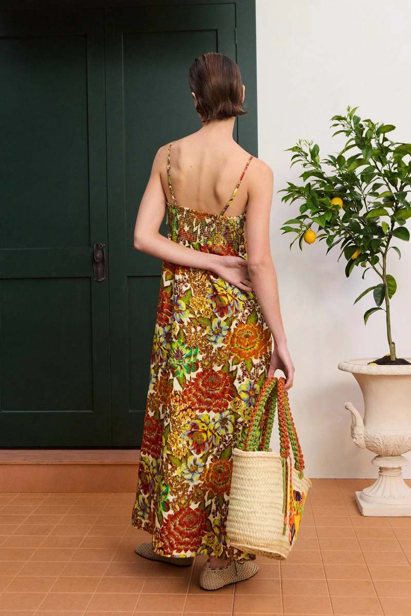 ALMAIS Lana Square Neck Day Dress - Multi