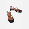 INTENTIONALLY __________. Fifi Sandals - Black - Thumbnail 1