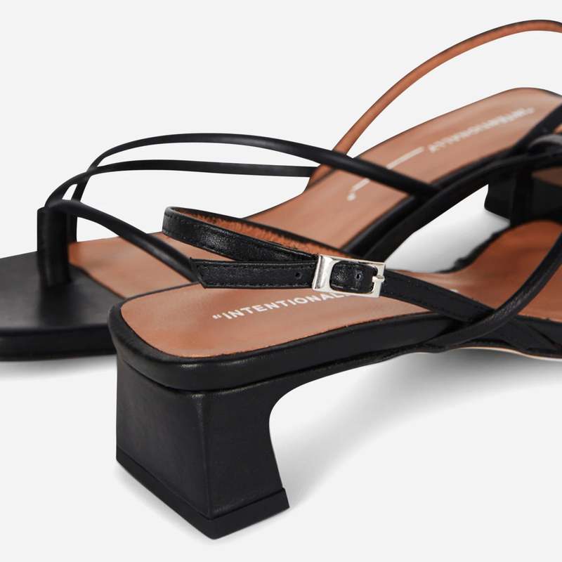 INTENTIONALLY __________. Fifi Sandals - Black