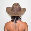 Clyde Straw Western Hat - Brown Twist - Thumbnail 2