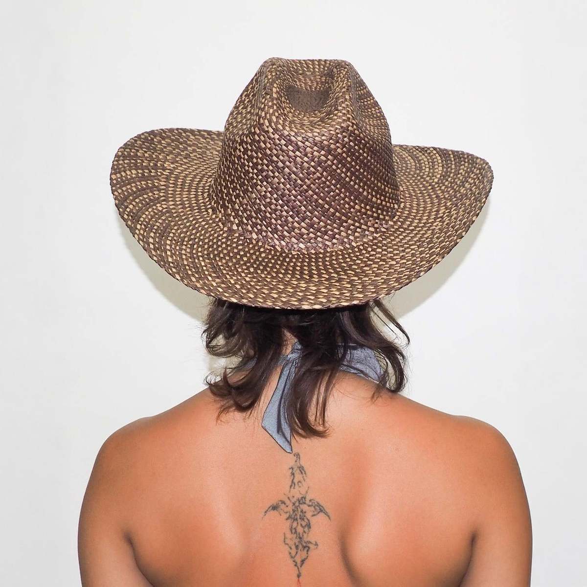 Clyde Straw Western Hat - Brown Twist - Image 2 of 5