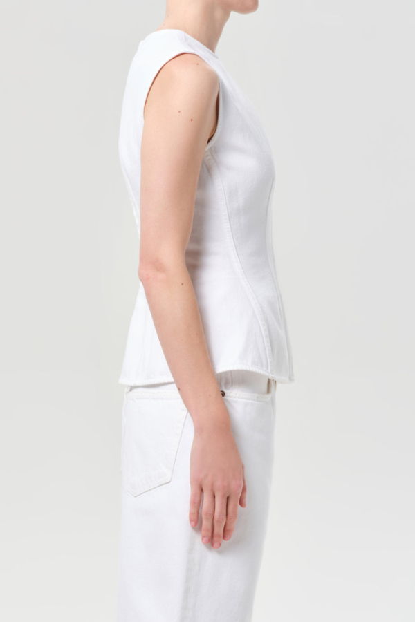 AGOLDE Corbin Denim Shell Top