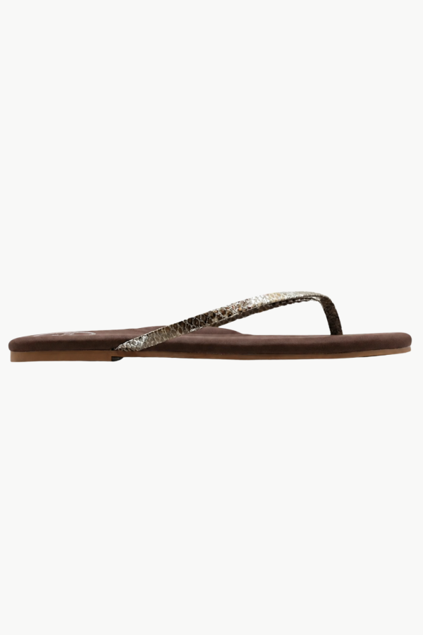 Solei Sea Copa Lizard Print Sandal - Brown/Lizard