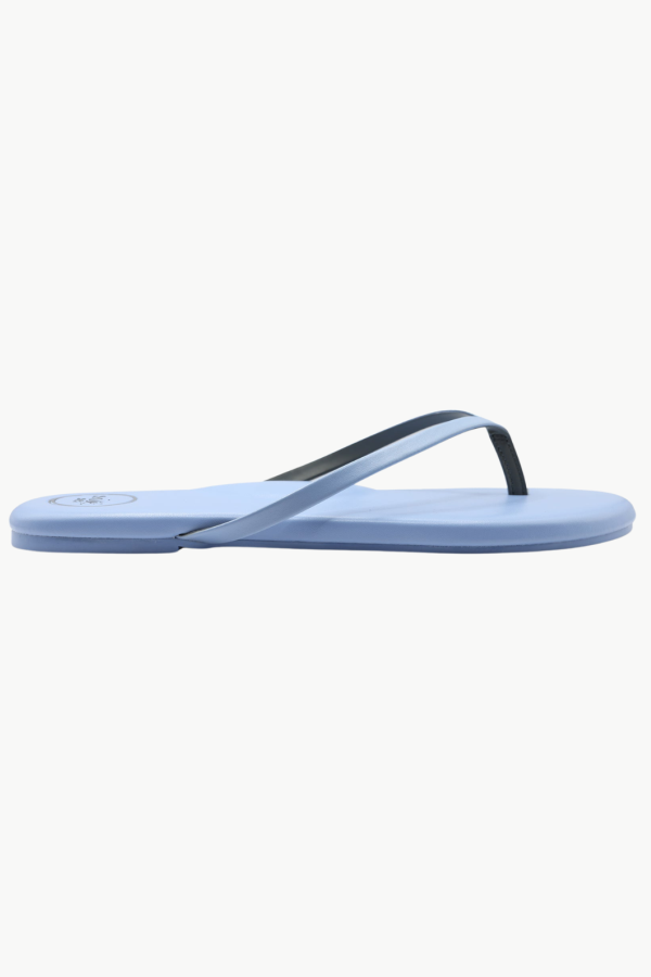 Solei Sea Indie Classic Thin Strap Sandal - Metallic Blue Sky