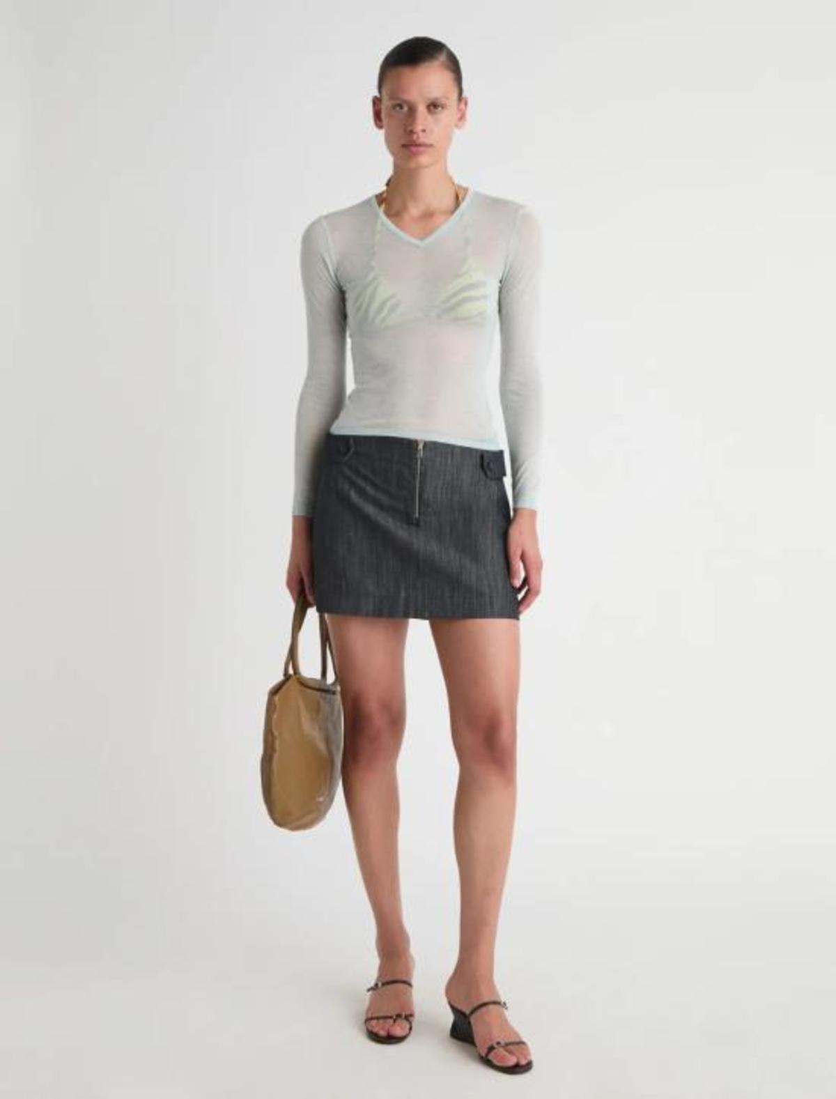 Paloma Wool Midi Skirt - Gray - Image 2 of 4