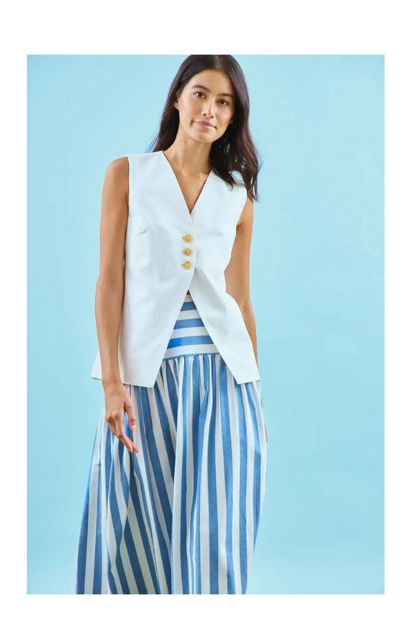 Hunter Bell Roma Vest - White