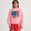 KIDS Bobo Choses Dog Friendship Print Sweatshirt - Pink - Thumbnail 4
