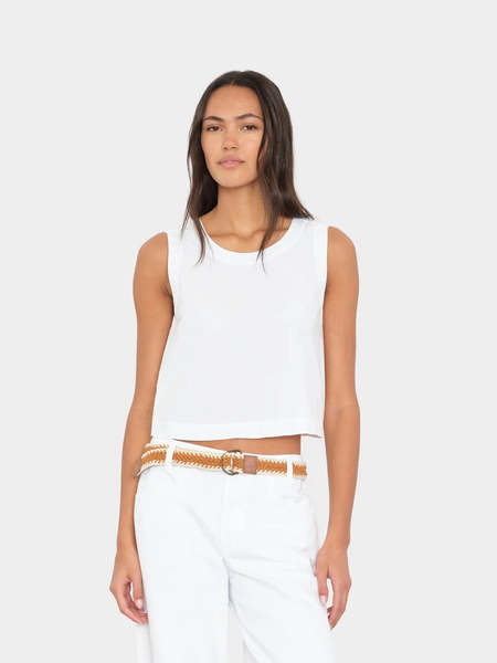 If Six Was Nine Cotton Elongated Tank Top - Black | Garmentory