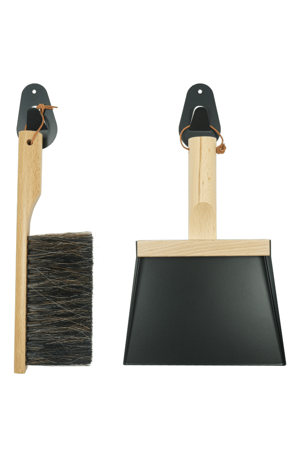 Be Home Andree Jardin "Mr & Mrs Clynk" Hand Brush, Dustpan and Wall Hooks Cleaning Set