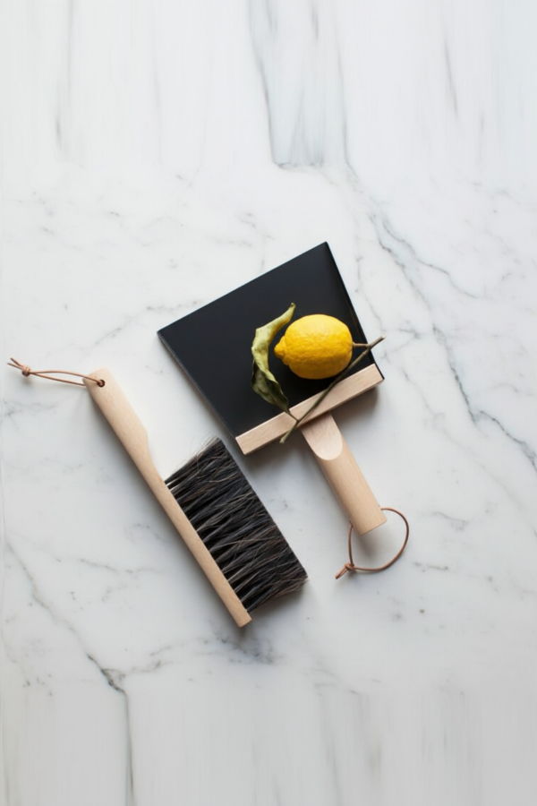 Be Home Andree Jardin "Mr & Mrs Clynk" Hand Brush, Dustpan and Wall Hooks Cleaning Set