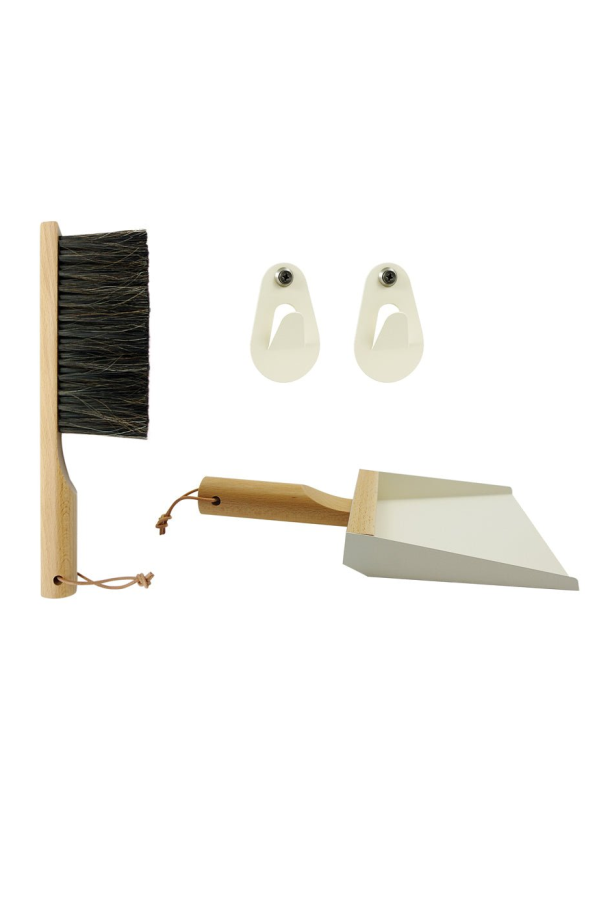 Be Home Andree Jardin "Mr & Mrs Clynk" Hand Brush, Dustpan and Wall Hooks Cleaning Set