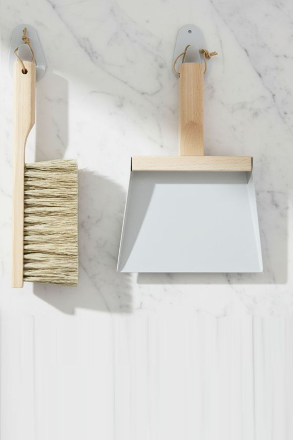 Be Home Andree Jardin "Mr & Mrs Clynk" Hand Brush, Dustpan and Wall Hooks Set