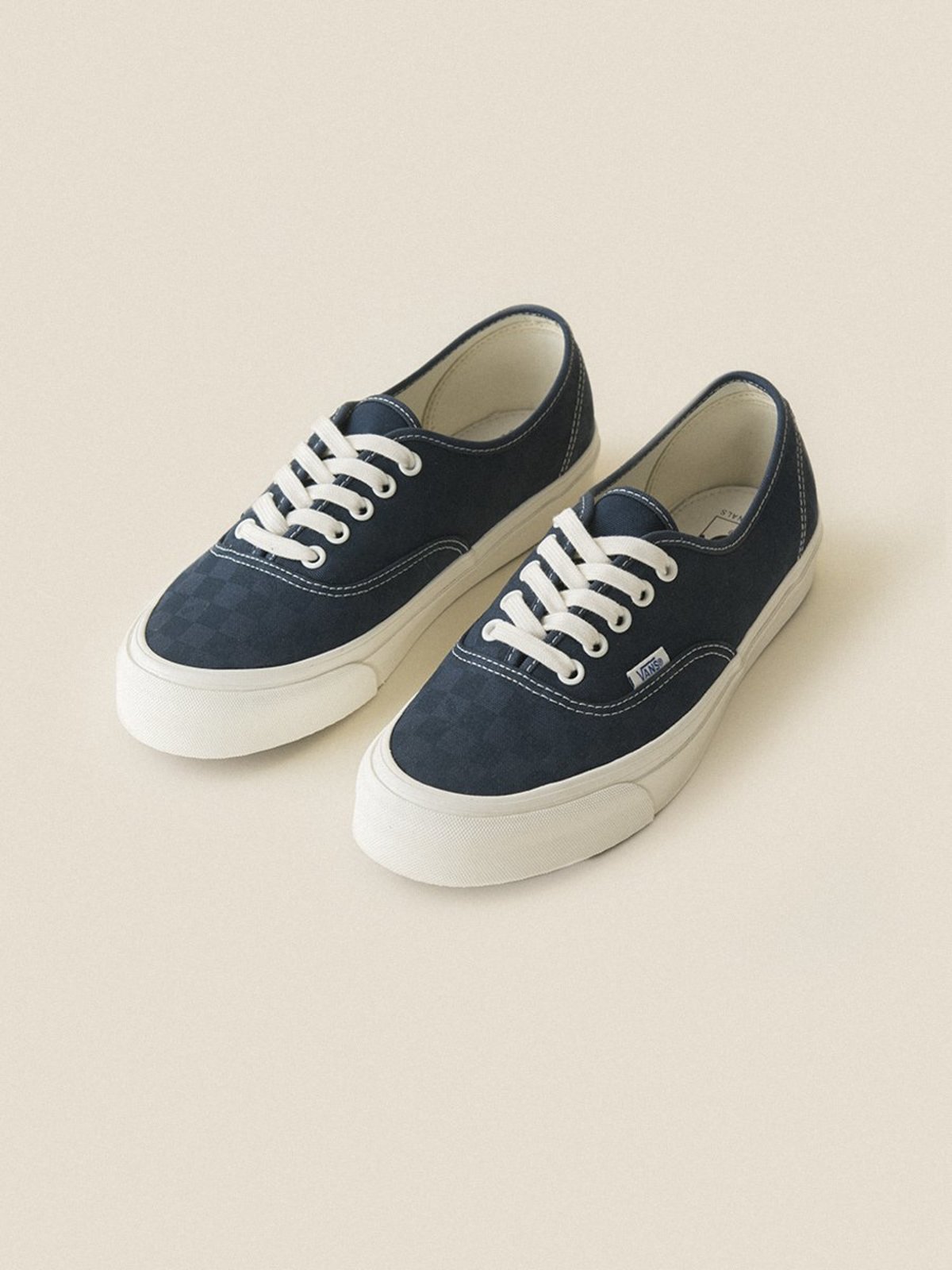 Vans Vault Og Authentic LX Sneakers - Checkerboard Navy | Garmentory