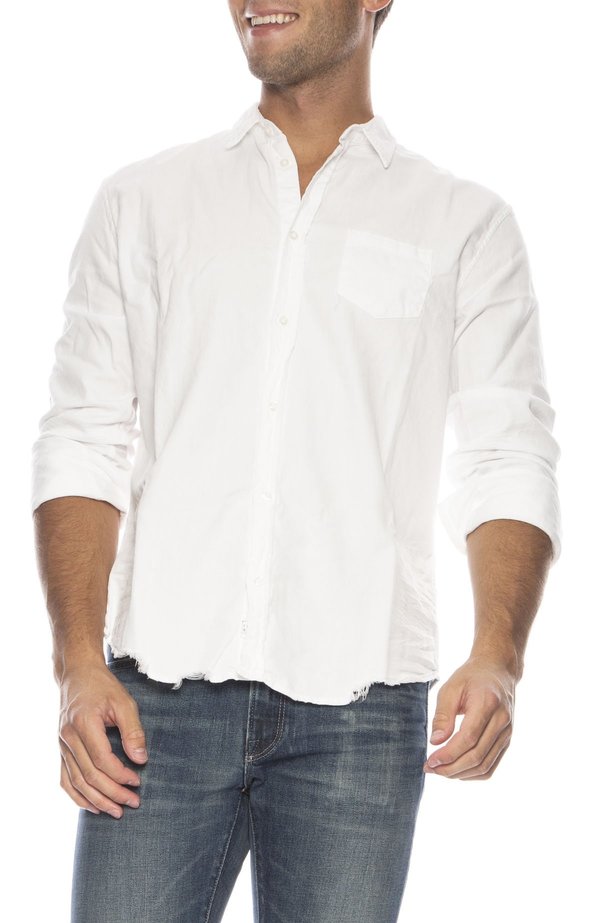 Frank & Eileen Luke Stonewashed Shirt - White Frank & Eileen Luke Stonewashed Shirt - White