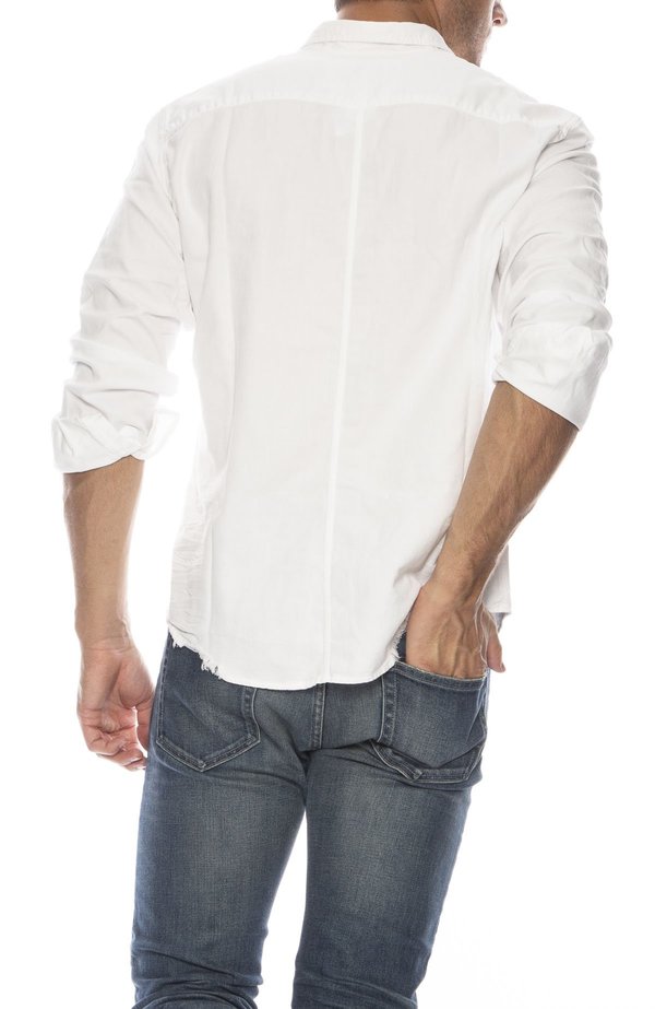 Frank & Eileen Luke Stonewashed Shirt - White Frank & Eileen Luke Stonewashed Shirt - White