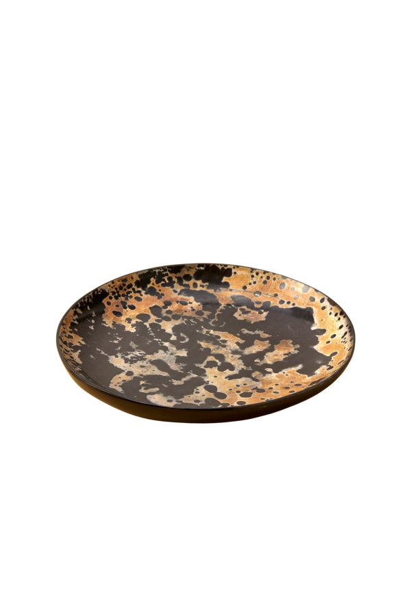 Be Home Horn Appetizer Speckled Plate