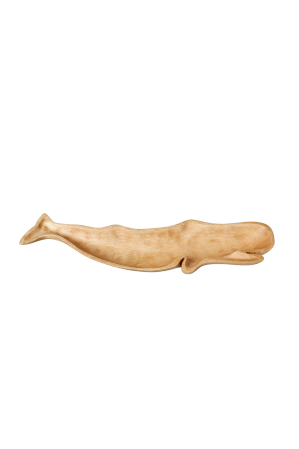 Be Home Kiln Mango Wood Whale Dish