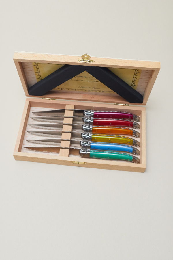 Be Home Laguiole 6 Piece Steak Knife Set in Wood Presentation Box