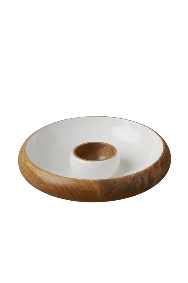 Be Home Madras Curva Chip & Dip Bowl Set