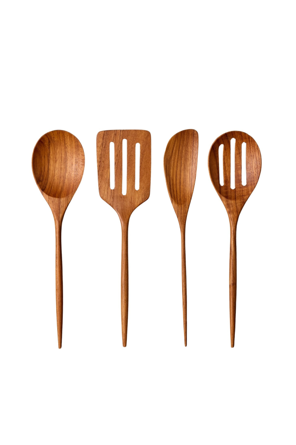 Be Home Padma Teak Mini Kitchen Utensils