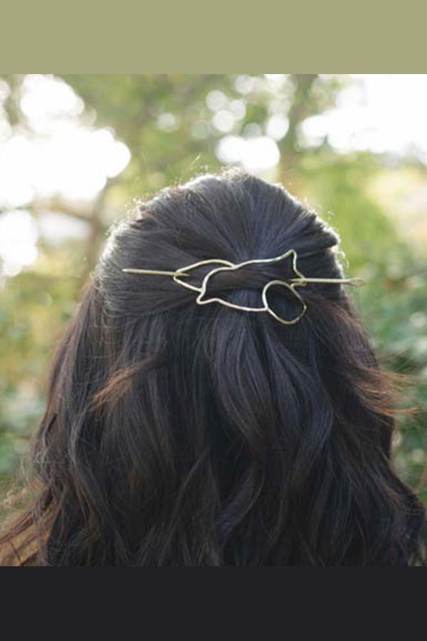 Matr Boomie Paksa Bird Hair Pin Slide With Stick