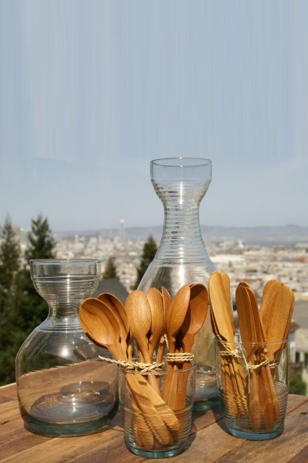 Be Home Teak Coffee Spoons, Set of 4